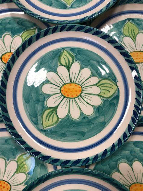 mikasa blue daisy dishes.